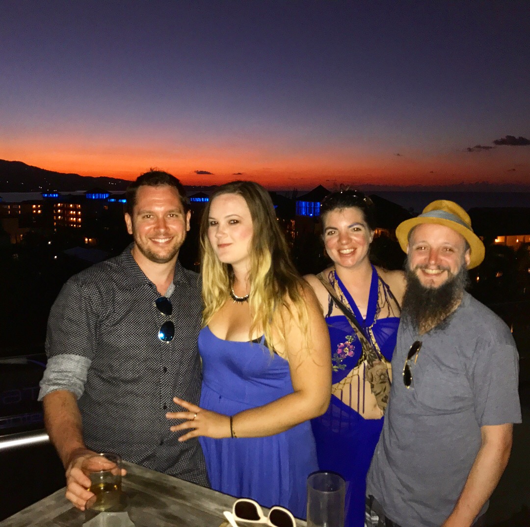 On vacation with Bradford and Erin in Montego Bay, Jamaica