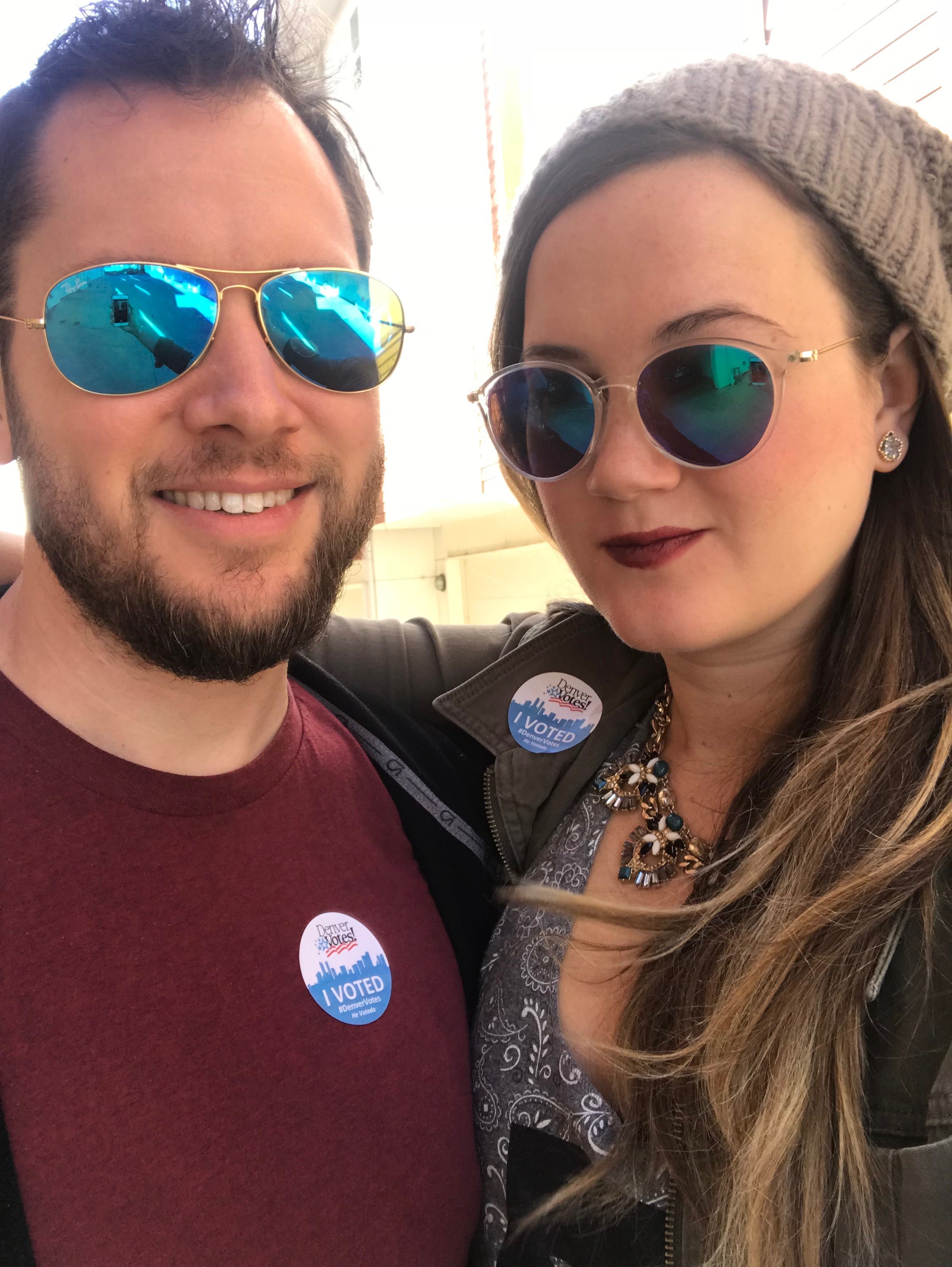 Election day 2018 after we voted, Denver, CO