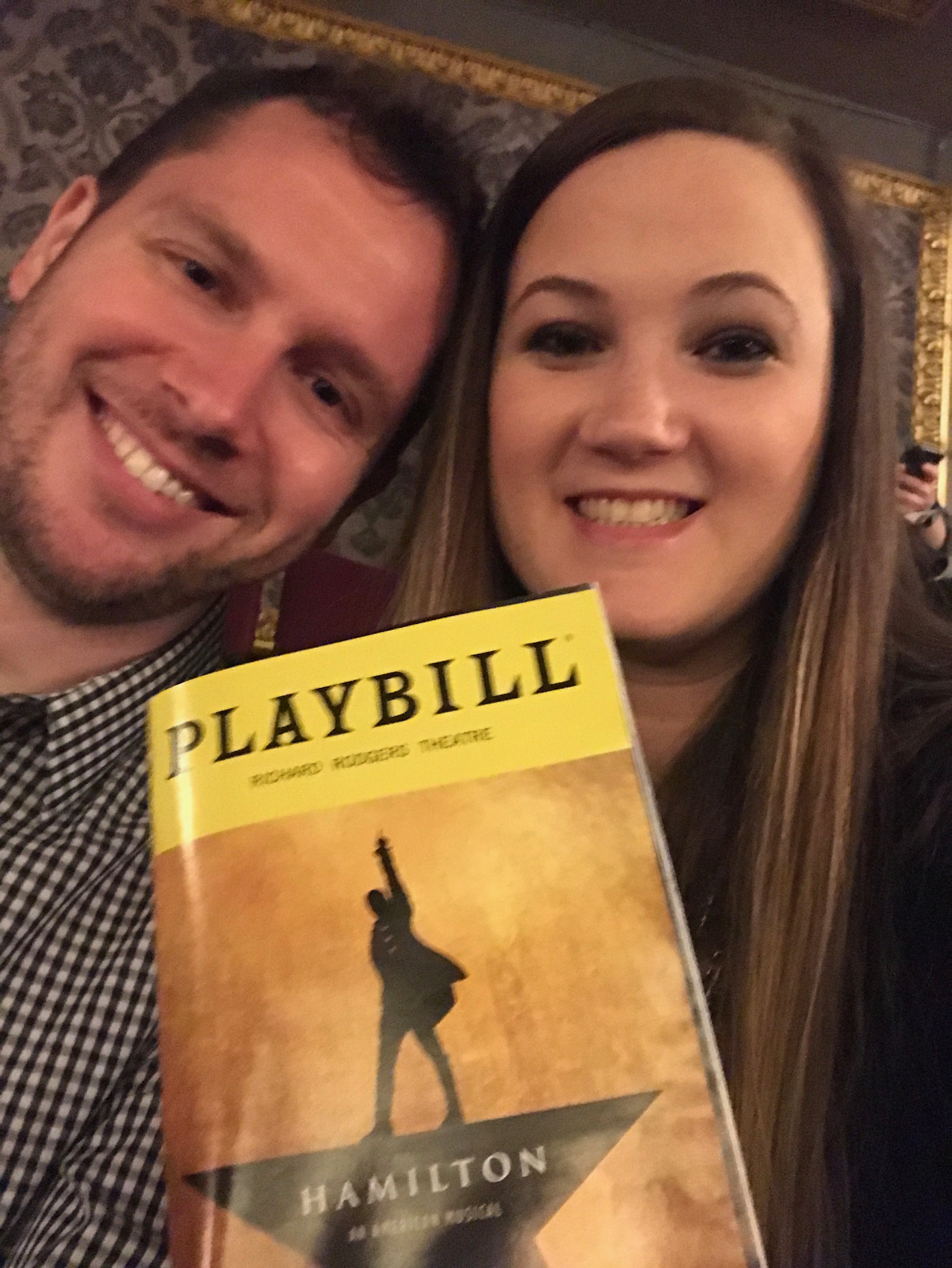 Lauren's 29th birthday surprise present to see Hamilton, New York, NY