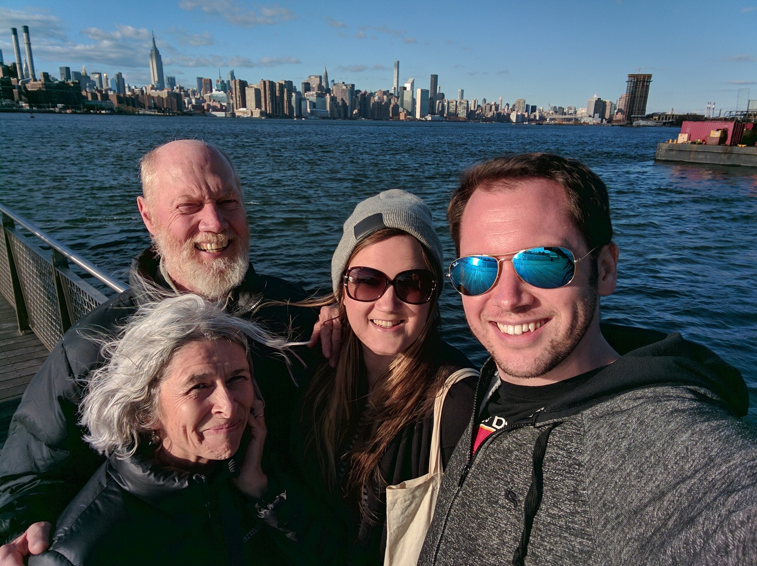 Quentin's parents, Rick and Marianne, visited us in New York. Williamsburg, Brooklyn